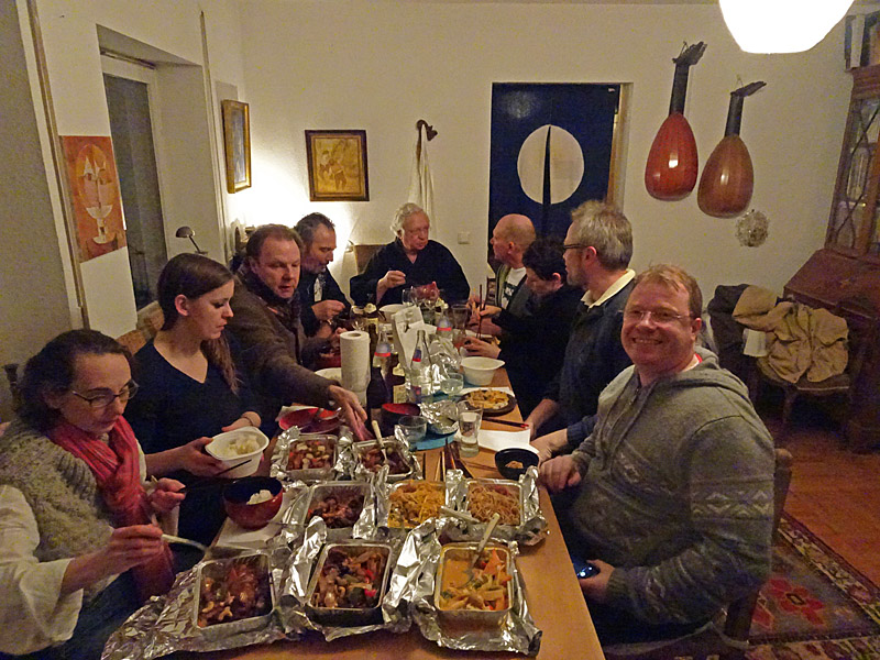 Chinesisches Festmahl nach der Teezeremonie